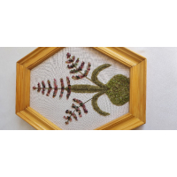 Wandversiering met halfedelstenen en/of edelstenen